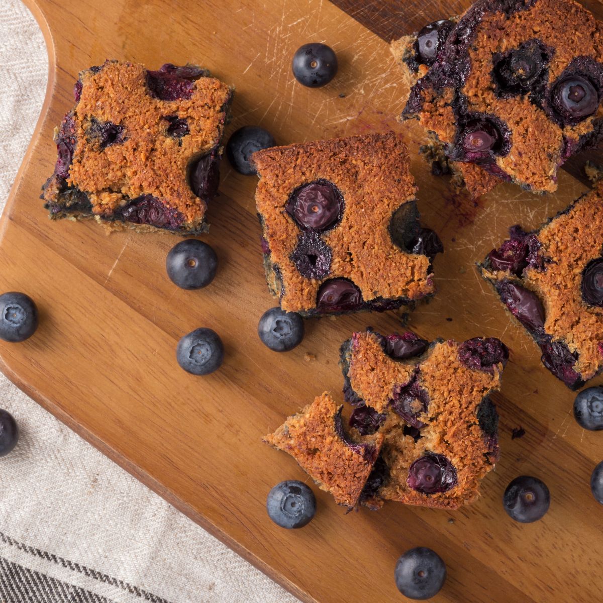 White Chocolate Blueberry Protein Sheet Pan Pancake